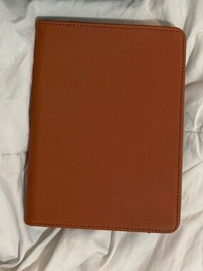 Brown leather kindle fold over case
